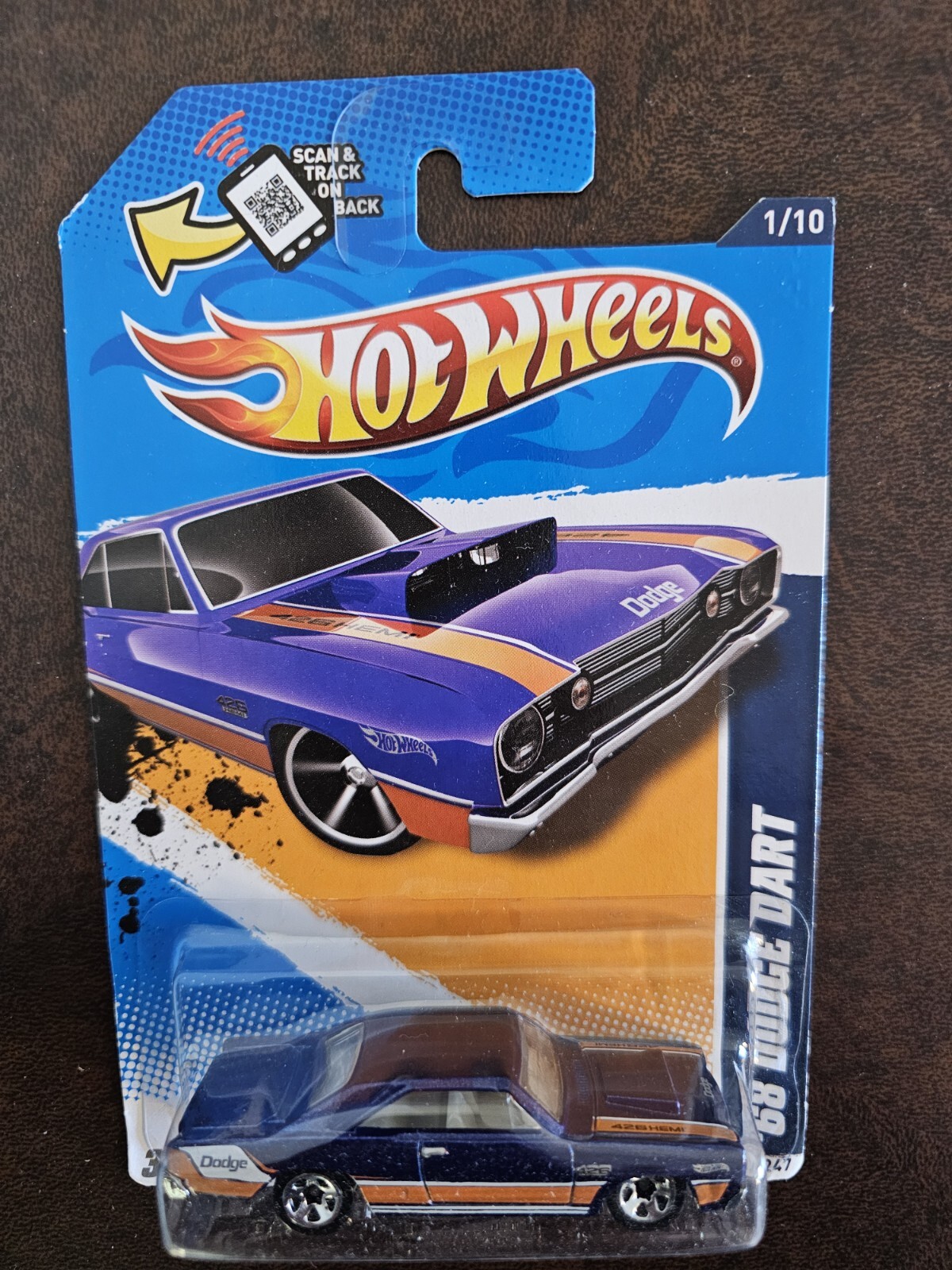 Hot Wheels  ‘68 Dodge Dart; Purple; 2012 Muscle Mania  - Mopar Series 1/10