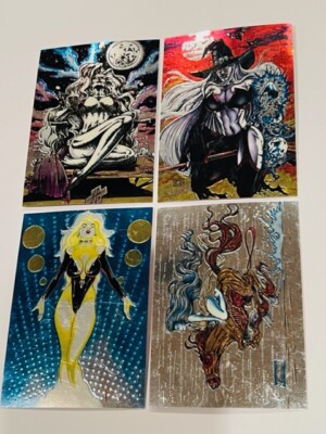 Lady Death Comic Trading Cards Lot Chromium Chaos Cryptic Chrome Pulido 1994 L16