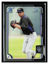 2015 Bowman Chrome Pros Asia Black Ref #BCP12 Emerson Jimenez