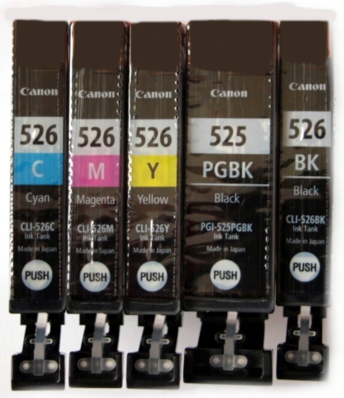 5x NoN-OE INK PGI525 CLI526 PIXA For Canon IP4950 Mg5150 Ip4850 Mx885 Printer