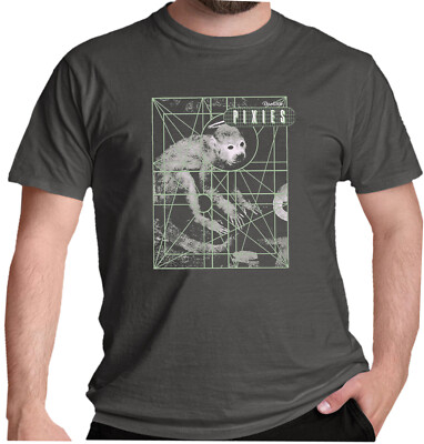 Pixies T Shirt Doolittle Album Monkey Grid New Official Grey S M L