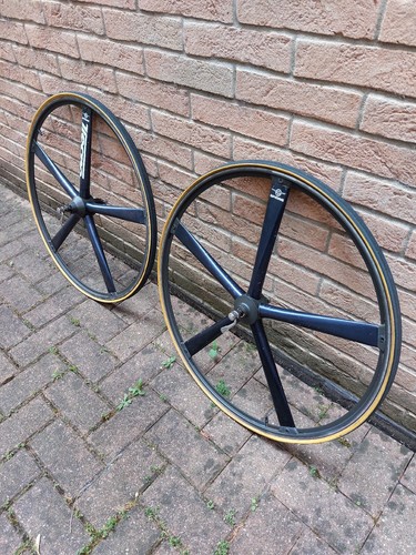 GIPIEMME Tecno 5 Spokes 28" 700c Wheelset Shimano Dura Ace 8 9 10 Sp ♣️ Colnago - Foto 12 di 14