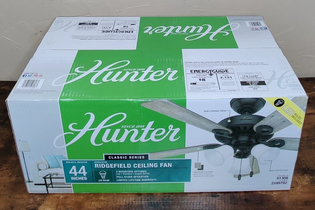 Hunter Ridgefield Ceiling Fan Instructions Shelly Lighting