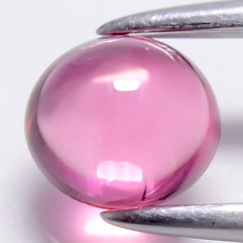 💎 0.43ct Oval Cabochon Natural Purplish Pink Tourmaline - Unheated Congo Gem