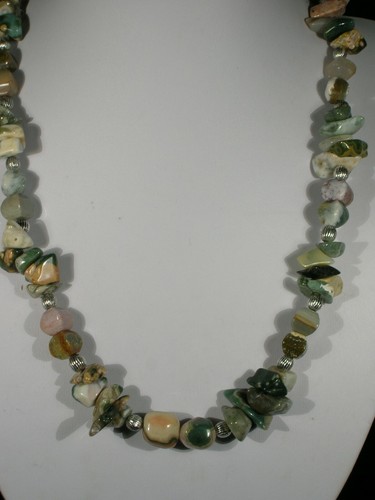 20" Ocean Jasper Bead Necklace