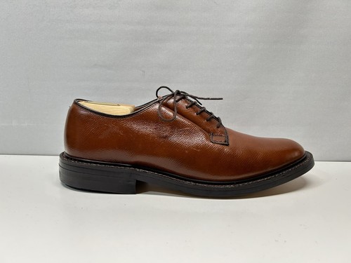 1970er Stuart McGuire Herren Plain Toe Bluchers Cognac Kiesel Leder Größe 9,5 EE - Bild 5 von 20