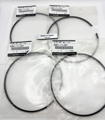 MAZDA RX-8 SE3P METAL OIL SCRAPER RING 4PCS SET N3H1-11-C51 GENUINE OEM