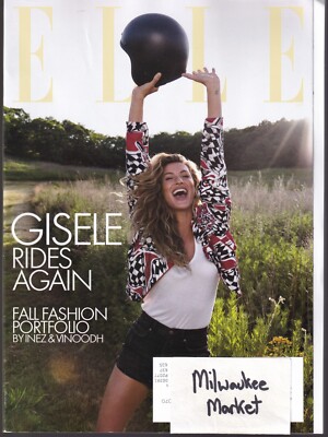 Elle October 2022 Gisele Rides Again Fall Fashion Free & Fast SnH Best Deal L@@K