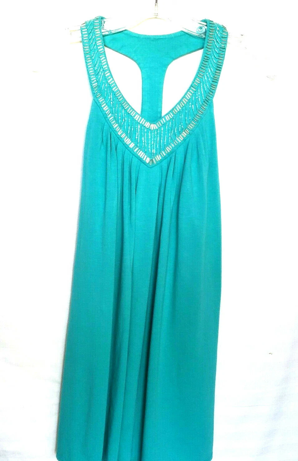 UNDERCOVER Victorias Secret Reggiseno Top Perline Verde Mini Abito Tg XS