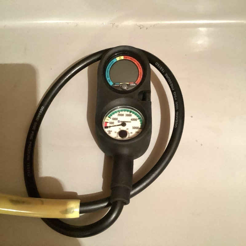 Sherwood Scuba 3-Gauge Console w/ Dive Computer, Pressure Gauge & Compass