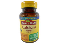 NEW SEALED Nature Made Calcium with Vitamin D3 600 mg 120 Tabs. Exp 09/27