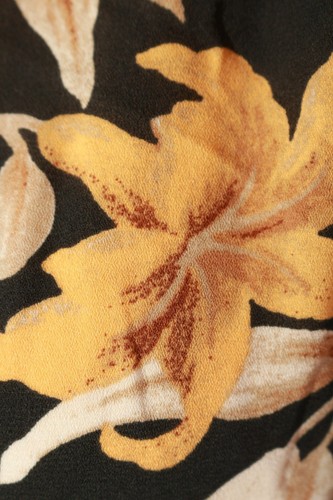 H&M Hemdblouse Dames Maat EU 40 zwart-licht oranje zakelijke stijl - Picture 3 of 5