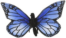 Hansa Blue Butterfly Plush Toy 5.5" Wide