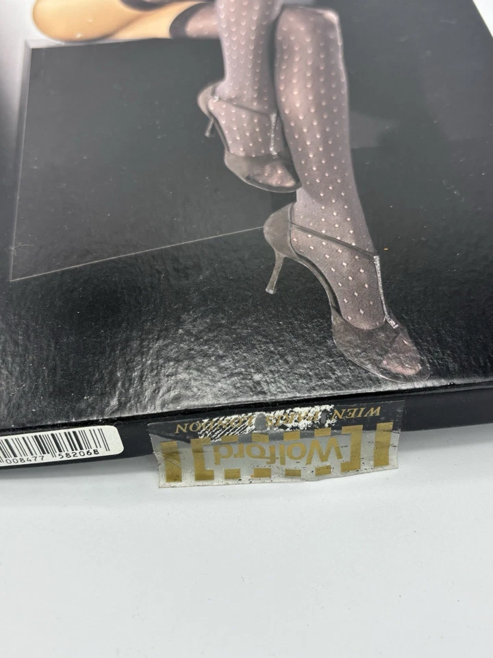 Giorgio Armani Tights by Wolford Large Black Pantyhose Seam/dot Elegant Designer - Image 2 of 4