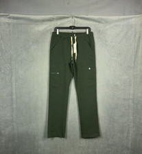 FIGS Cairo Cargo Scrub Pants Mens Size Small Dark Moss Green