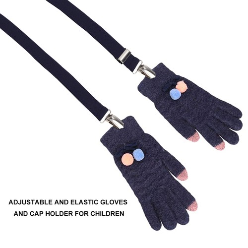 2 Piezas Guantes y Clips para Sombrero Niños Pequeños Correas Ajustables Guante para Niños - Imagen 7 de 12