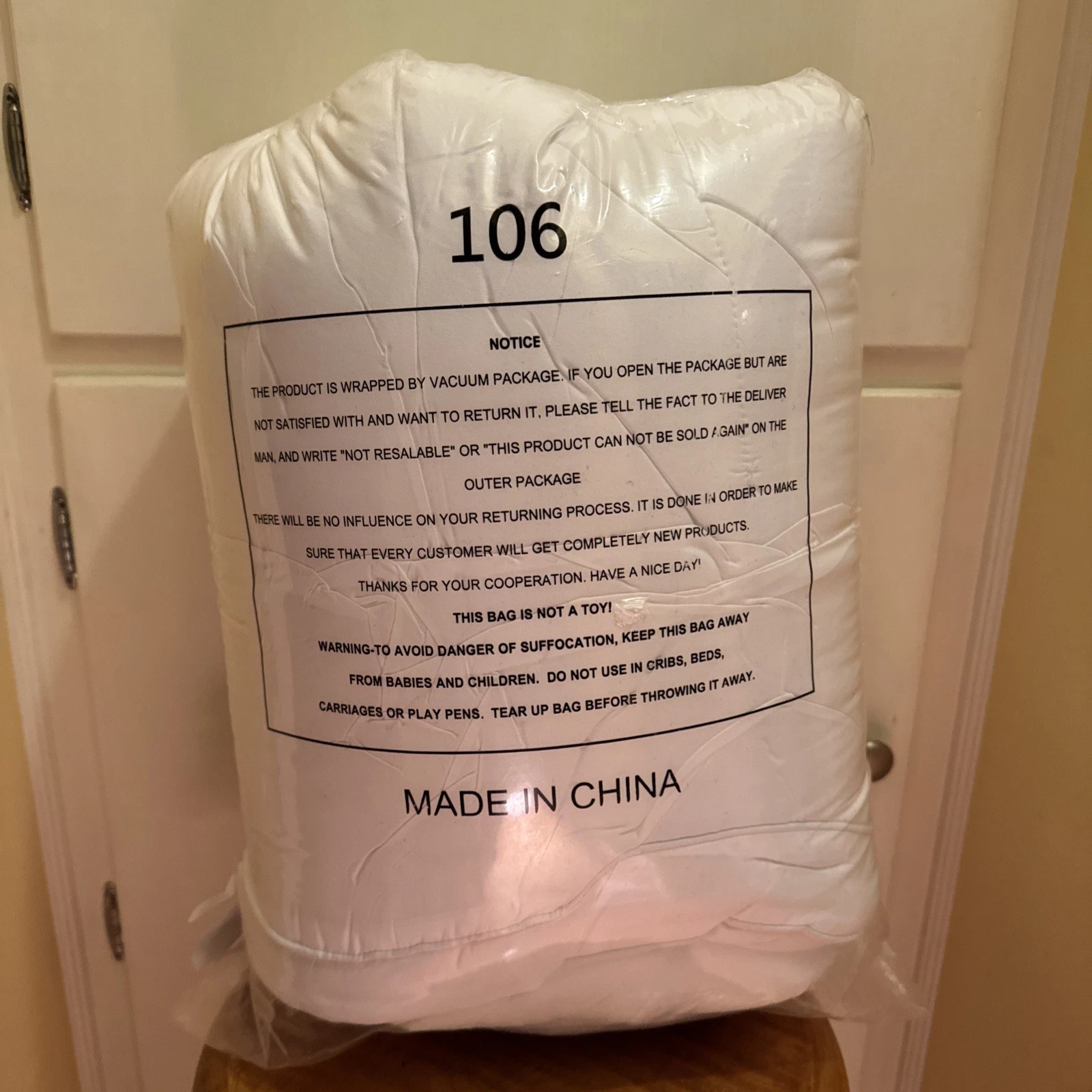 BDEUS Full Mattress Pad Topper for Back Pain Relief Cooling 100% Polyester White