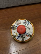 Vintage Ohio Art Circus Animals Train Tin Litho Spinning Top