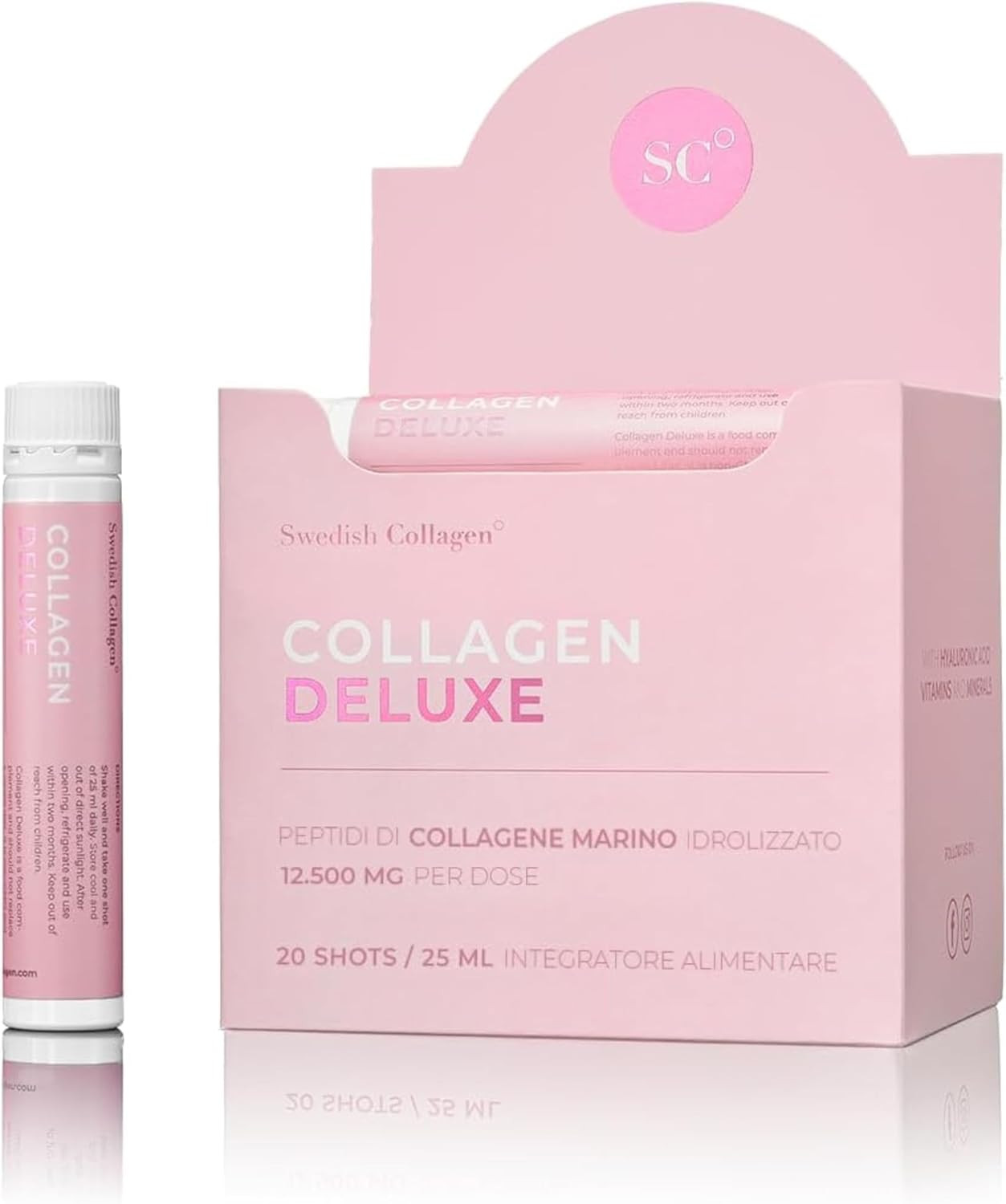 Collagene Marino Deluxe Shots 12.500mg | Forza Articolare e Muscoli