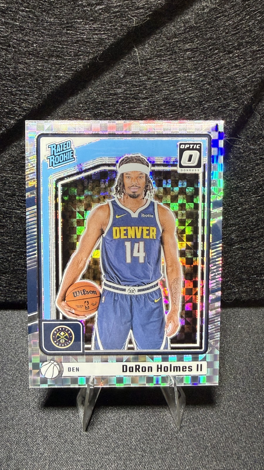 2024-25 Panini Donruss Optic - Rated Rookie DaRon Holmes #262 Checkerboard Prizm