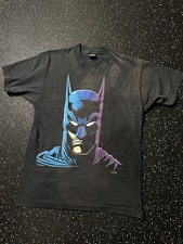1989 Single Stitch VTG Screen Stars Batman Shirt LARGE Changes DC Comics FADED