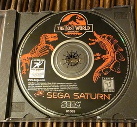 The Lost World Jurassic Park Sega Saturn 1997 Game Disc Only UNTESTED Scratched