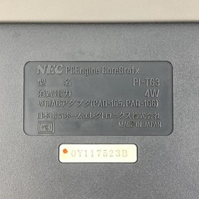 NEC PC Engine CORE GRAFX Console PI-TG3 Tested Works From Japan 0274 HJ