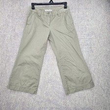 Tommy Hilfiger Womens Cropped Low-Rise Khaki Pants Size 8