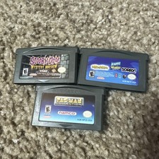 Lot Of 3 GBA Games Gameboy Advance Scooby Doo, Pac-Man, Sorry!