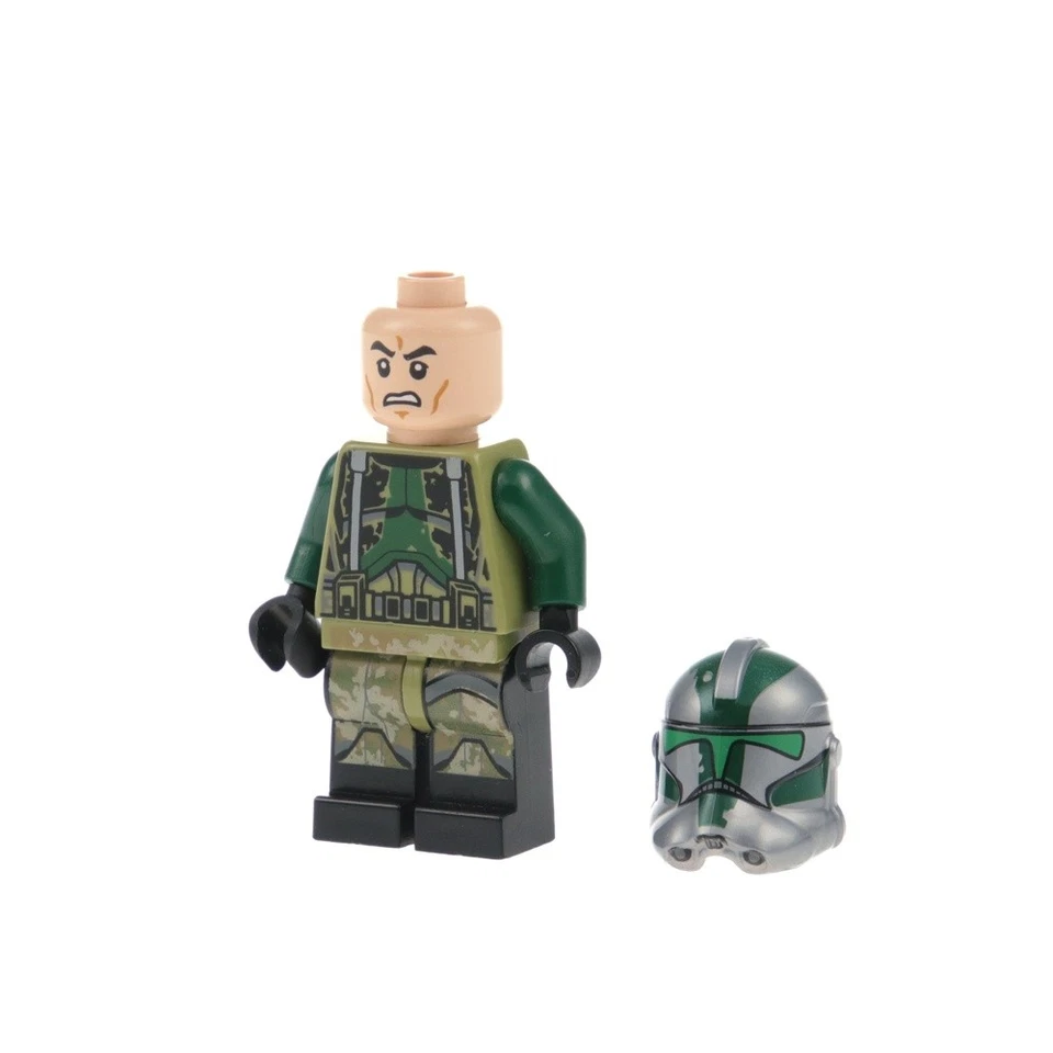 1x Lego Minifigur Star Wars Clone Trooper Commander Gree 41st Helm 75043 sw0528 - Bild 3 von 3