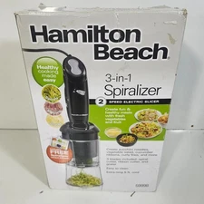 Hamilton Beach 3-in-1 Spiralizer 2 Speed Electric Slicer 59998