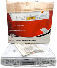 GPX Under-Cabinet CD Radio in White w/ Remote, Nightlight, New and Complete