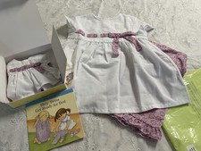 American Girl Bitty Baby Twins Matching Girl L 6/6x Blossom Pajamas PJs NIB