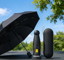 Mini Capsule Folding Sun Umbrella UPF 50 UV Protection Portable Travel