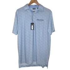 NWT FootJoy FJ ProDry Lisle Blue Golf Polo Butterfield Customer Championship M