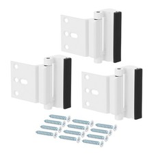 Home Security Door Lock Aluminum Reinforcement Lock Withstand 800Lbs White