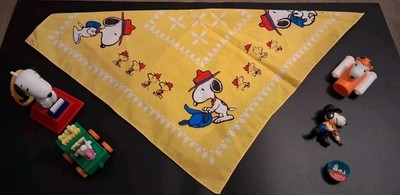 6 Peanuts Snoopy Including 1965 Yellow Bandana, Vtg Snoopy Playing Violin, READ