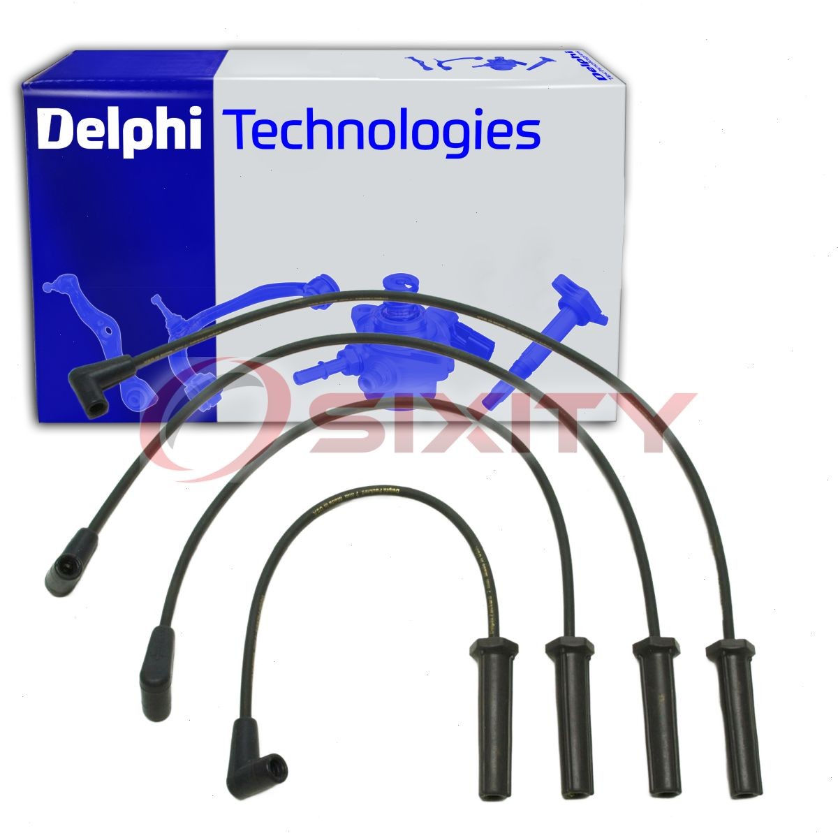 Delphi XS10237 Spark Plug Wire Set for RC-GMX083 QW1250 PD3732 CH74178SP ac
