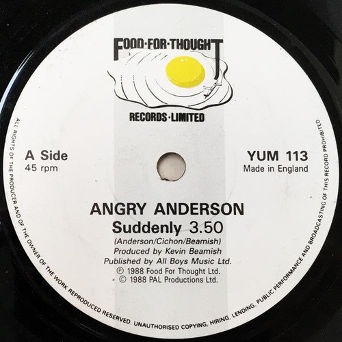 Angry Anderson - Plötzlich - gebrauchte Vinyl Schallplatte 7 - Q1450z - Bild 3 von 4