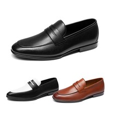 Bruno Marc Men's Loafers Leather Dress Shoes Lightweight Slip-on Casual Shoes