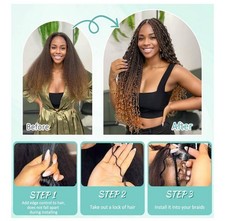Human Braiding Hair for Boho Braids T30 150g 6 Bundles/Pack 18 Inch Deep Wave
