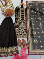 INDIAN SALWAR KAMEEZ PAKISTANI WEDDING PARTY DRESS WEAR BOLLYWOOD SUIT SHARARA