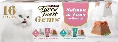 Gems Pate Cat Food Mousse Salmon/Tuna & a Halo of Savory Gravy Wet Cat Food