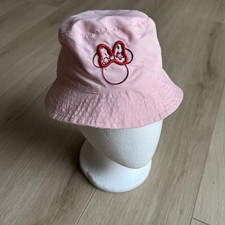 Disney Minnie Mouse Bucket Hat Reversible Walt Disney World Child Size Pink