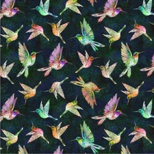 A Hummingbird's Charm by Whistler Studios Collection. Nightfall Birds in Flight