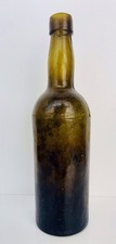 Rare, Beautiful Unique Color!!! Antique 1800s Crude Beer Bottle