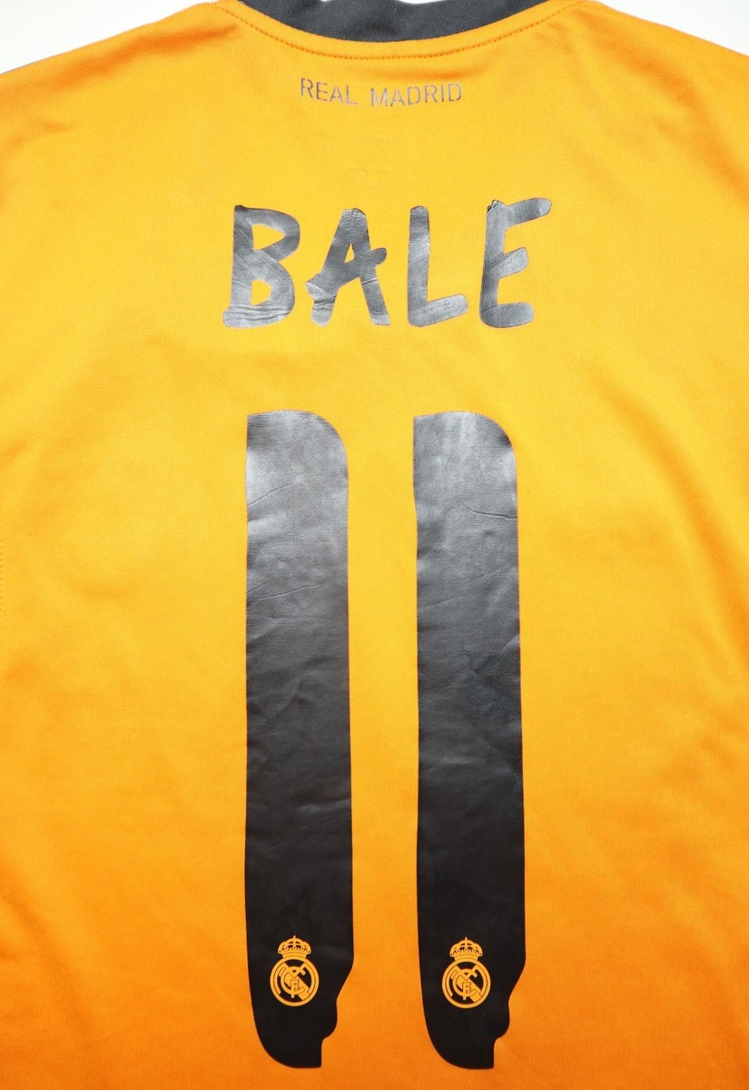 REAL MADRID 2013/2014 THIRD #11 BALE SHIRT KIT JERSEY ORANGE