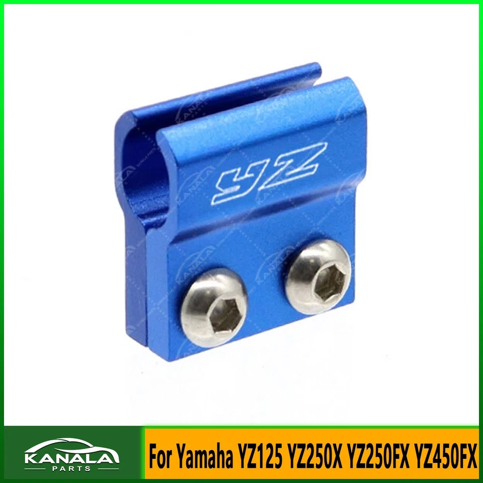 For Yamaha YZ125 YZ250X YZ250FX YZ450FX CNC Front Brake Line Hose Clamp Holder Foto 3 de 4