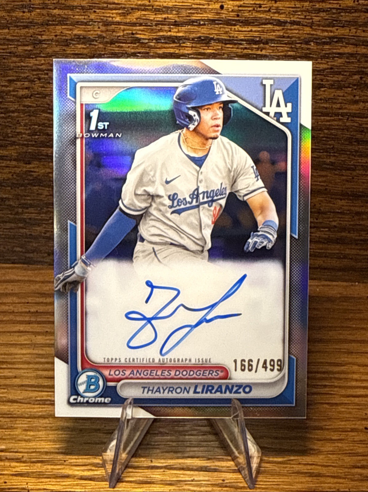 2024 Bowman Chrome Thayron Liranzo Prospect Refractor Auto /499 #CPA-TL Dodgers