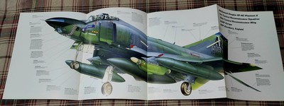 Phantom Jet McDonnell Douglas Picture Poster Large Out of Print Wall Art  